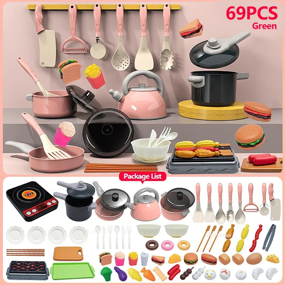 Kids Play Kitchen Accessories Set (92/69/59 PCS)