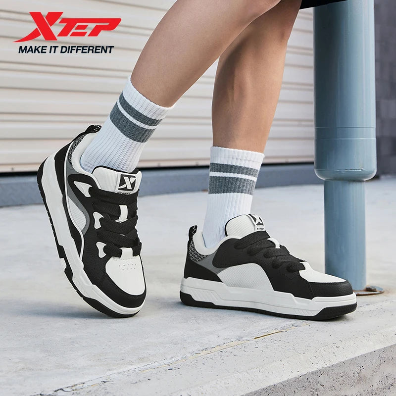 Xtep Men Thick Sole Skateboard Sneakers
