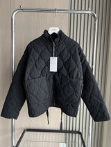 Vintage Quilted High Collar Women's Jacket