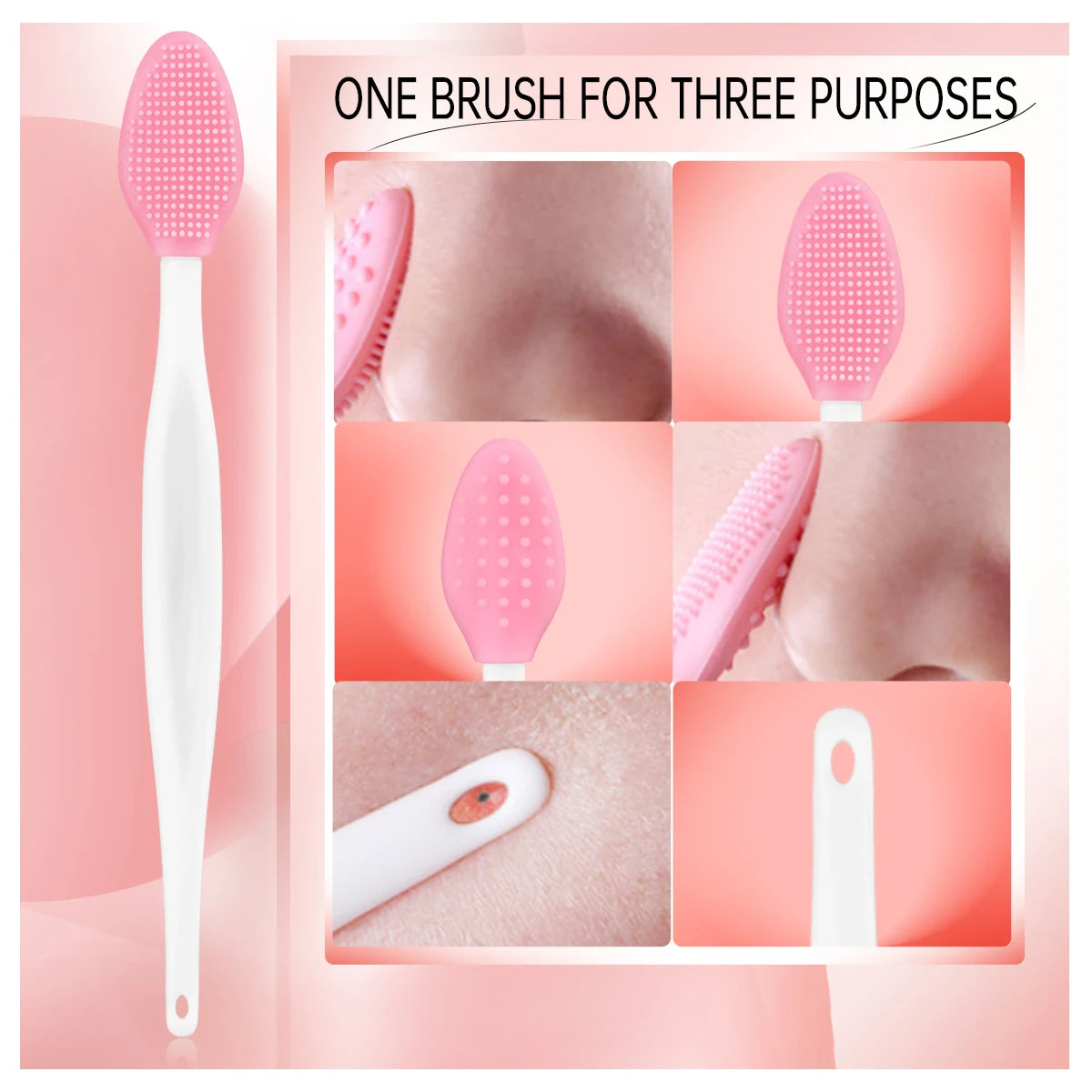 Beauty Brush & Hair Clip Set