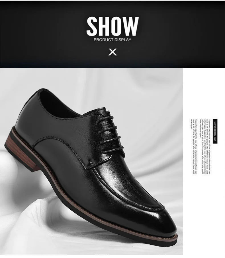 Men Large Size Leather Dress Shoes