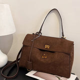 Frosted Leather Shoulder Bag
