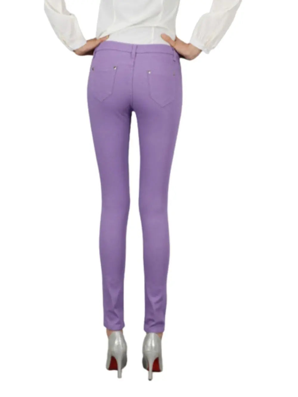 Women White Office Pants