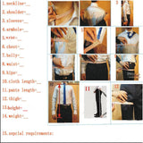 2025 Men's Plus Size Suit – 3 Piece Slim Fit Tuxedo