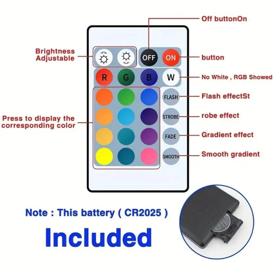 Smart Bluetooth LED Strip Lights – App & Remote Control