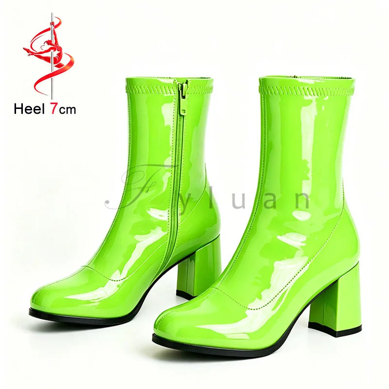 Classic Block Heel Ankle Boots