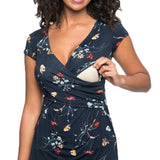 Short Sleeve Nursing Side-Open T-Shirt