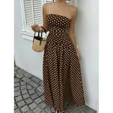 Women's Polka Dot Maxi Dress