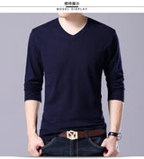 سترة رجالية محبوكة برقبة على شكل حرف V بمقاسات كبيرة