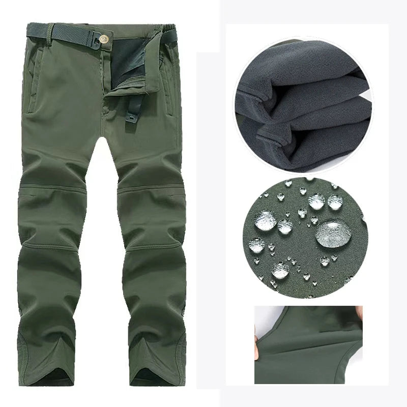 Men Softshell Fleece Waterproof Jacket