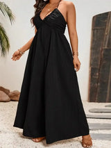 Women Plus Size Halter Neck Jumpsuit