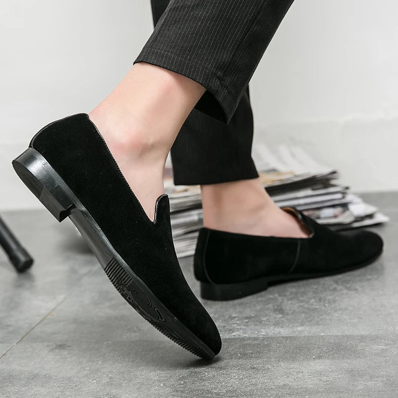 Men’s Suede Driving Mules