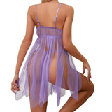 Purple Lace Babydoll Set