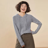 Women's 100% Cashmere Hooded Sweater