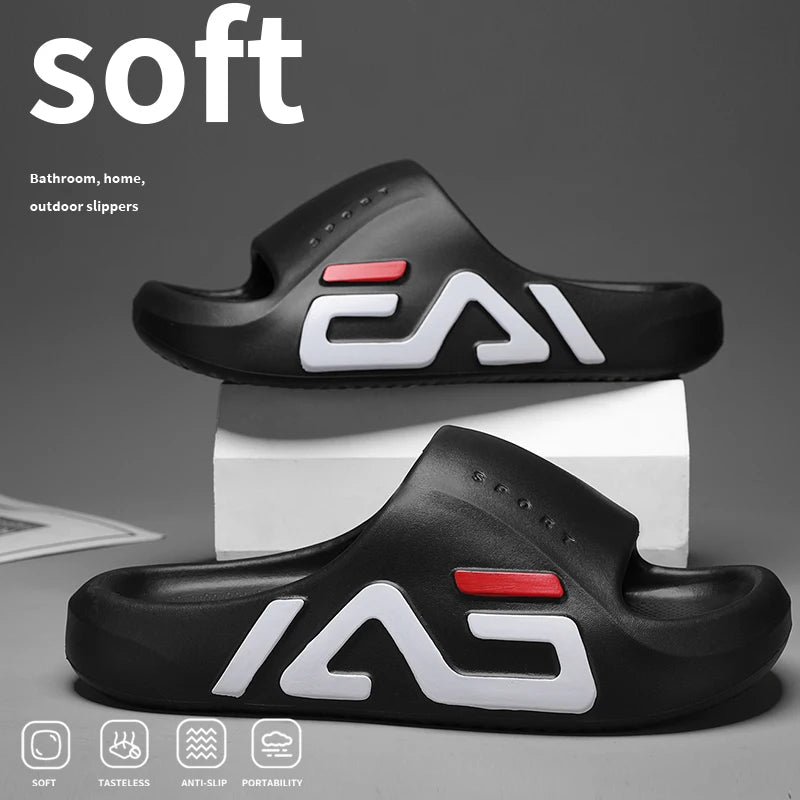 Men Extra Thick Air Cushion Summer Slides