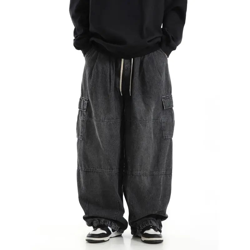 Men Y2K Baggy Cargo Jeans