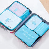 6-Piece Oxford Travel Organizer Set – Packing Cubes