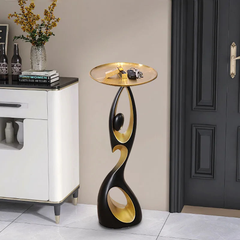 Abstract Sofa Side Table