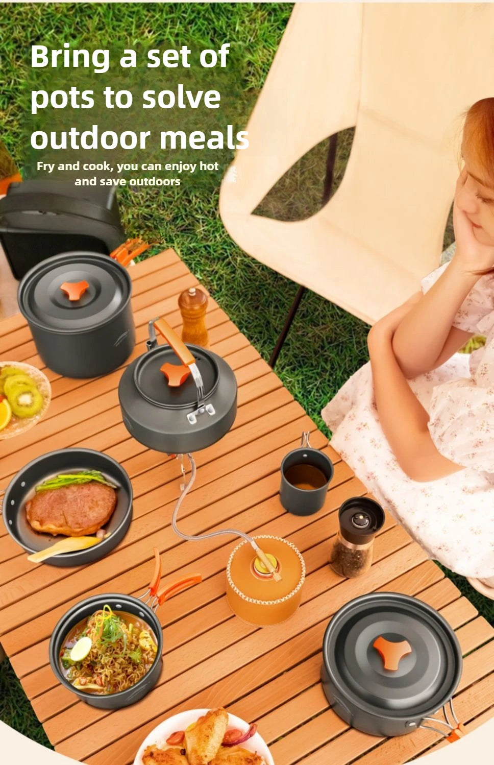 Camping Cookware Combination Set