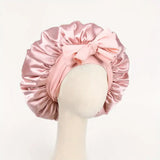 Adjustable Silk Satin Bonnet for Sleeping – Hair Protection