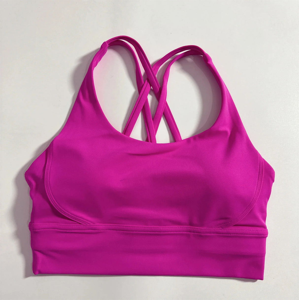 Women Cross Strap Sports Bra with Pads