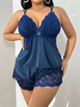 Curvy Grace Satin Set