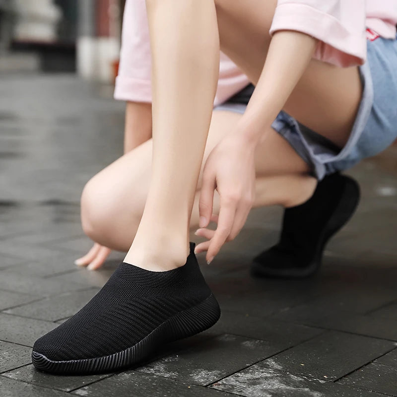 Women's Breathable Mesh Slip-On Sneakers