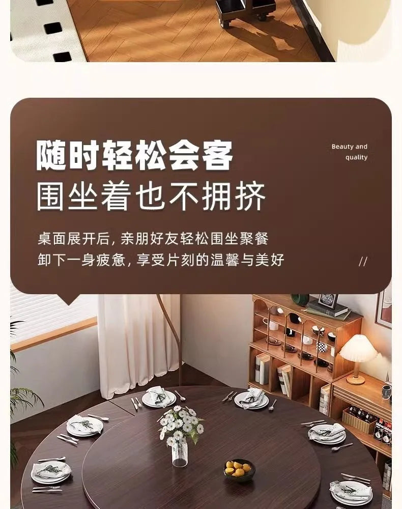 Foldable Round Dining Table