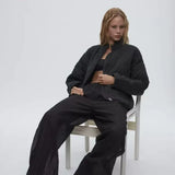 Vintage Quilted High Collar Women's Jacket