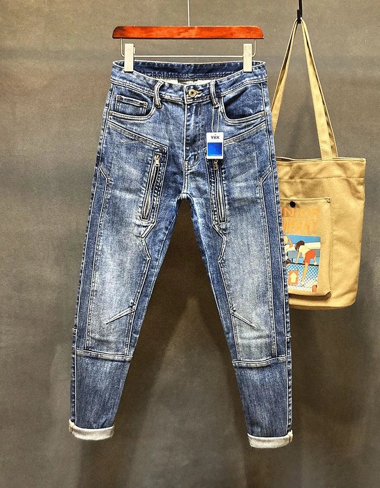Men’s Harem Vintage Ripped Jeans