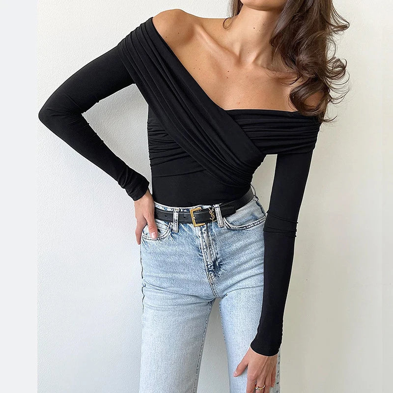 Black Backless Bodysuit Women – Knitted Corset