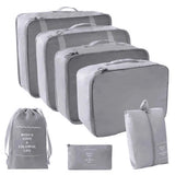 7-Piece Travel Packing Organizer Set – Folding Luggage Cubes
