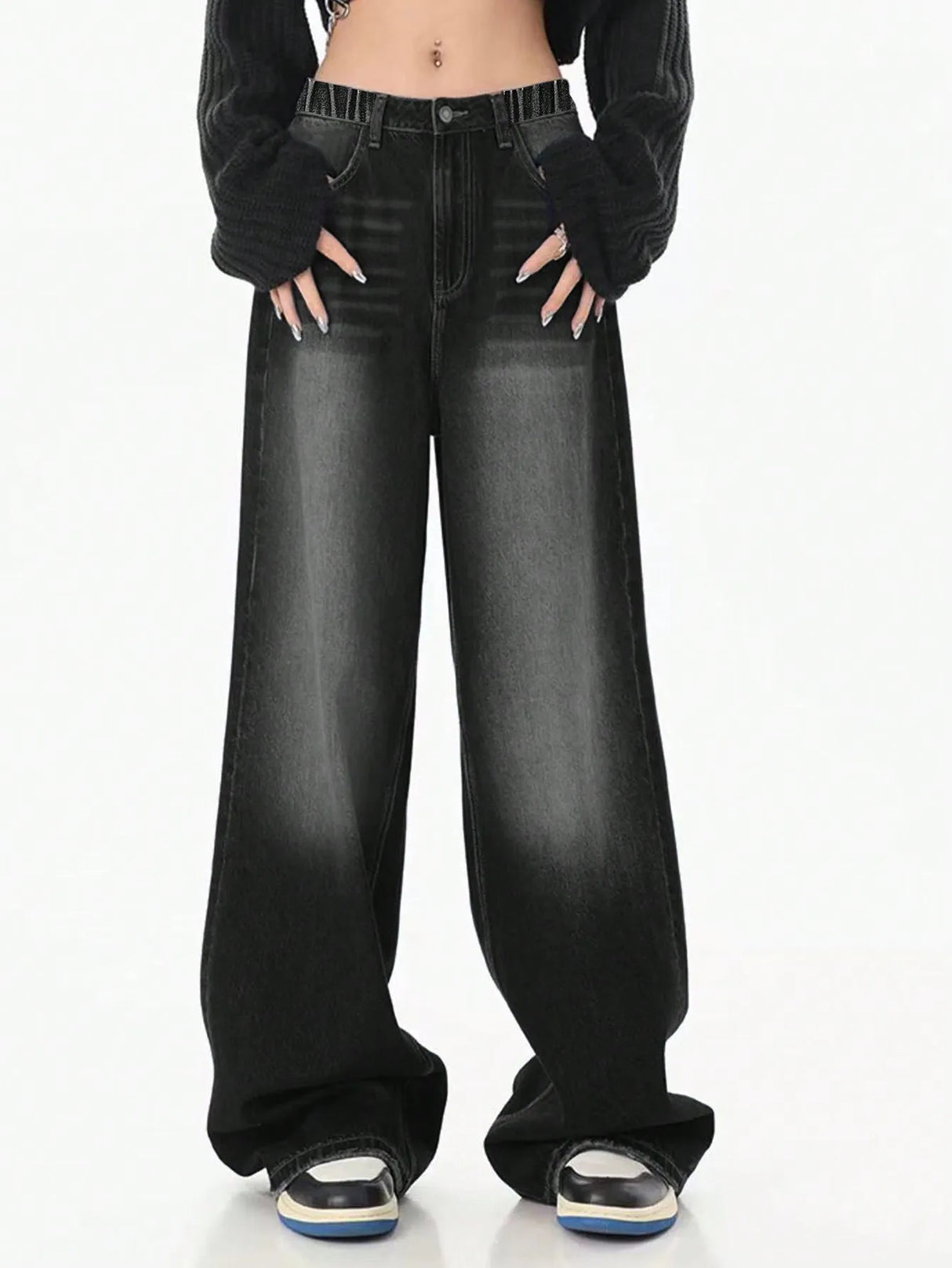 Women Vintage Teen Relaxed Jeans
