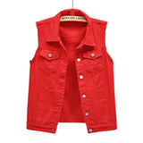 Elegant Vintage Denim Vest for Women