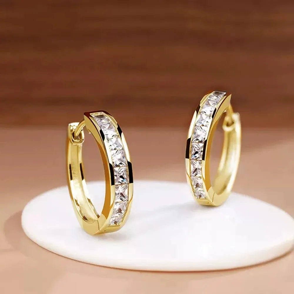 CZ Hoop Earrings