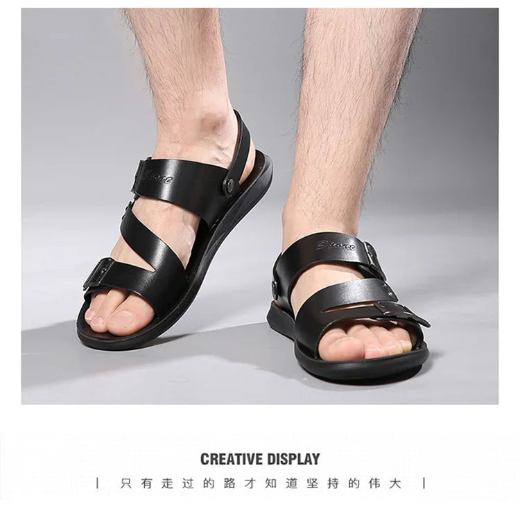 Men Soft Sole Leather Sandals
