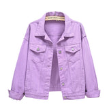 Pure Color Women's Denim Jacket