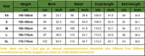Size chart for Vintage Blue Hanfu Cosplay Dress showing measurements for XS, S, M, L, and XL in cm and inches.
