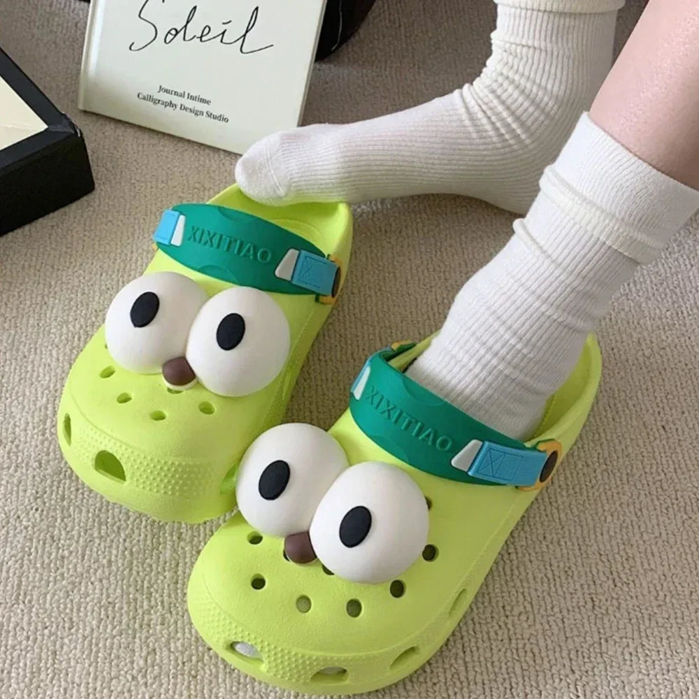 Women Funny Eye Shoe Charms Cute Accessories