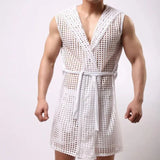 Men’s Mesh Sleeveless Bathrobe