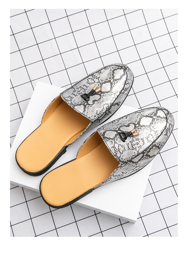 Men Leather Mules