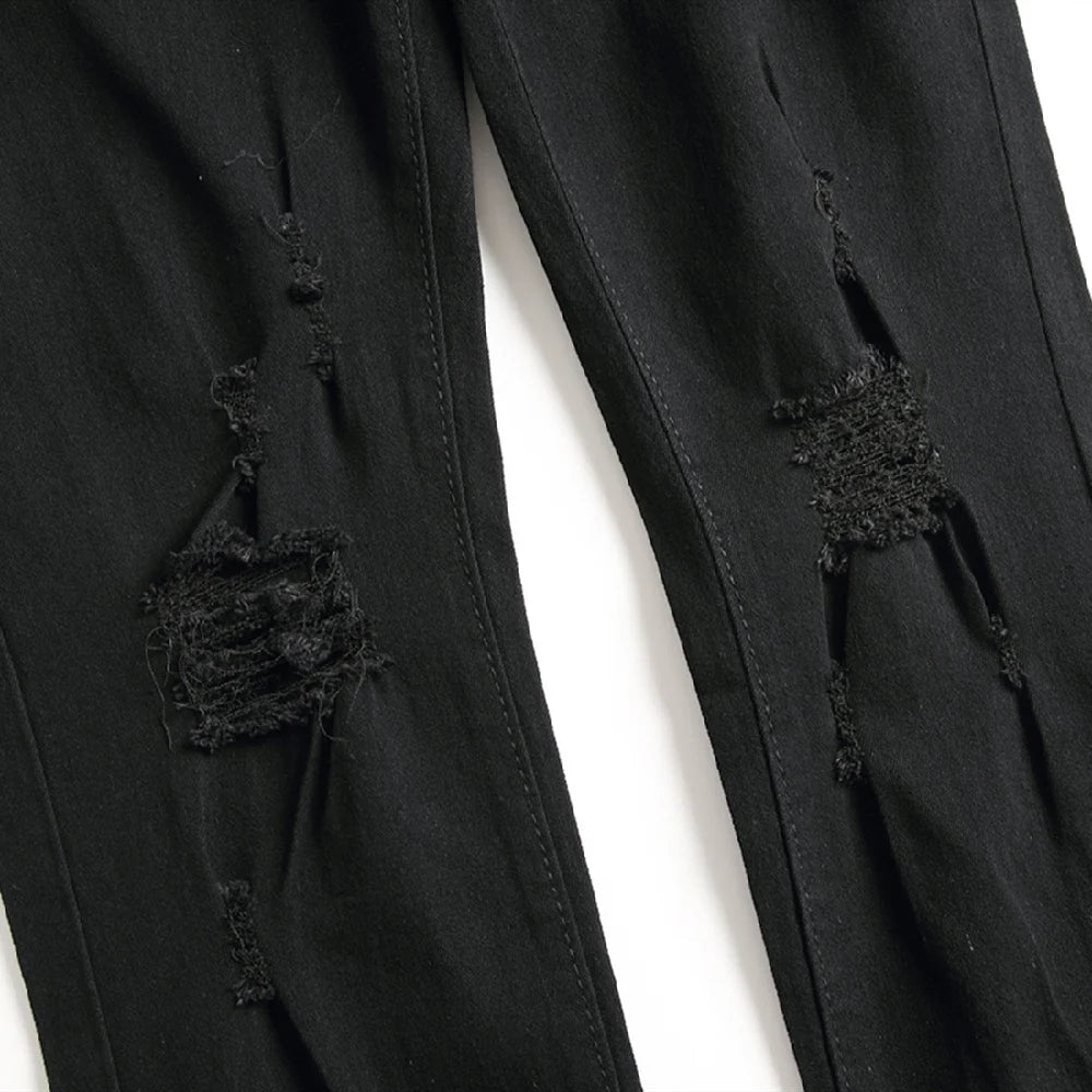 Men’s Ripped Biker Skinny Jeans