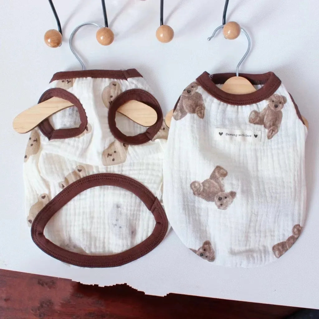 Pet Bear Vest Pajamas