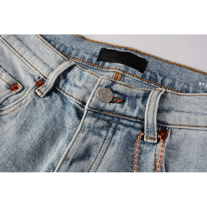 Men Distressed Skinny Jeans