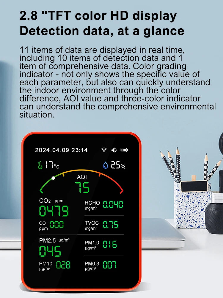 15-in-1 Smart Air Quality Monitor