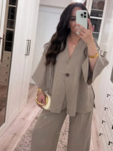 Women's Linen 2 Piece Set