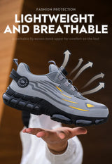 Men Rotating Button Safety Sneakers