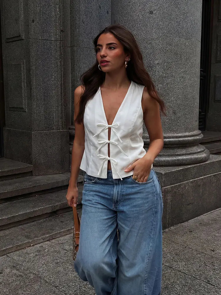 Women's V-Neck Vest Top
