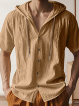 Urban Hooded Button Shirt