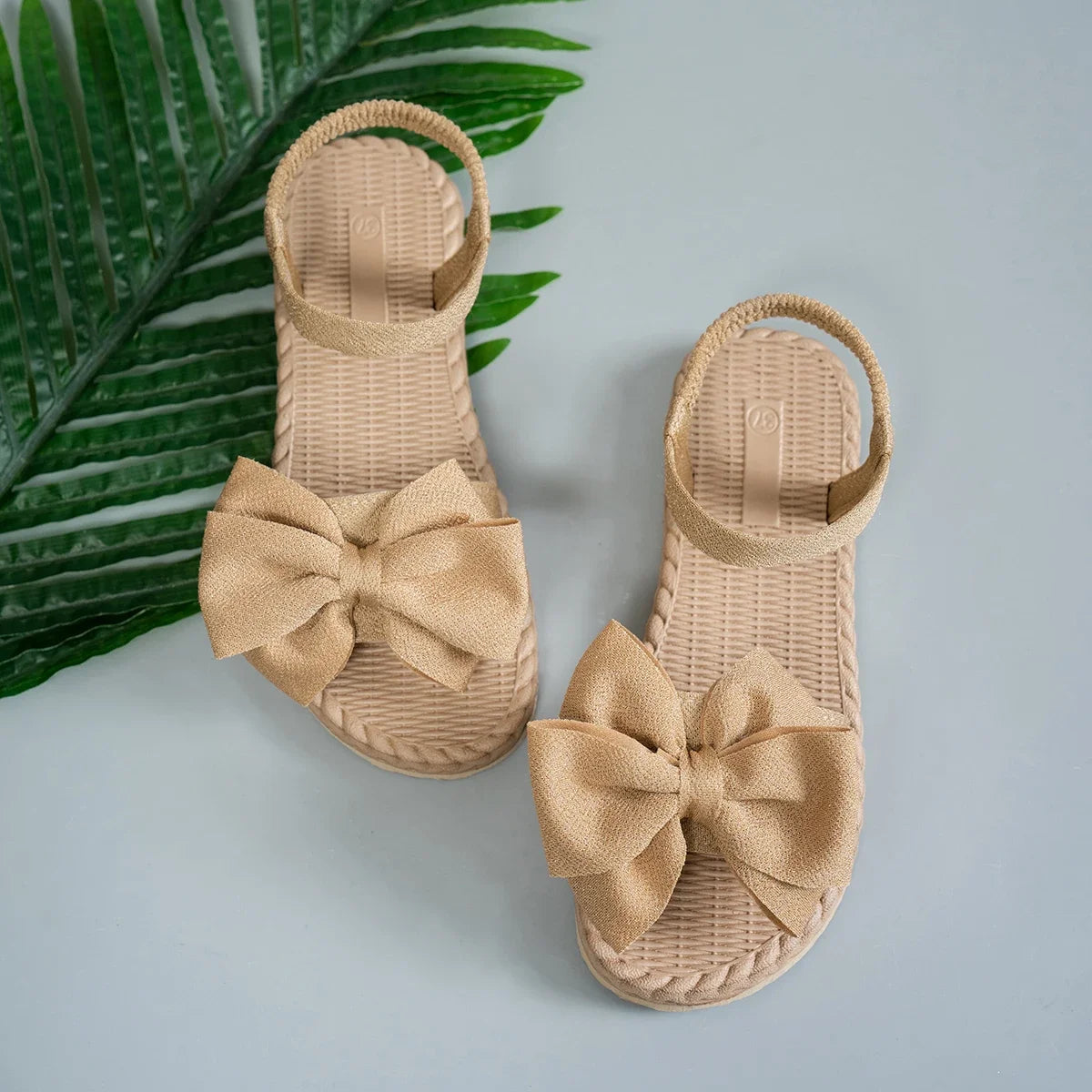 Women Casual Bow Tie Sandals Summer Flats